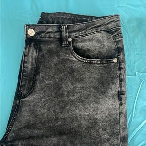 Black Acid Wash Jeans